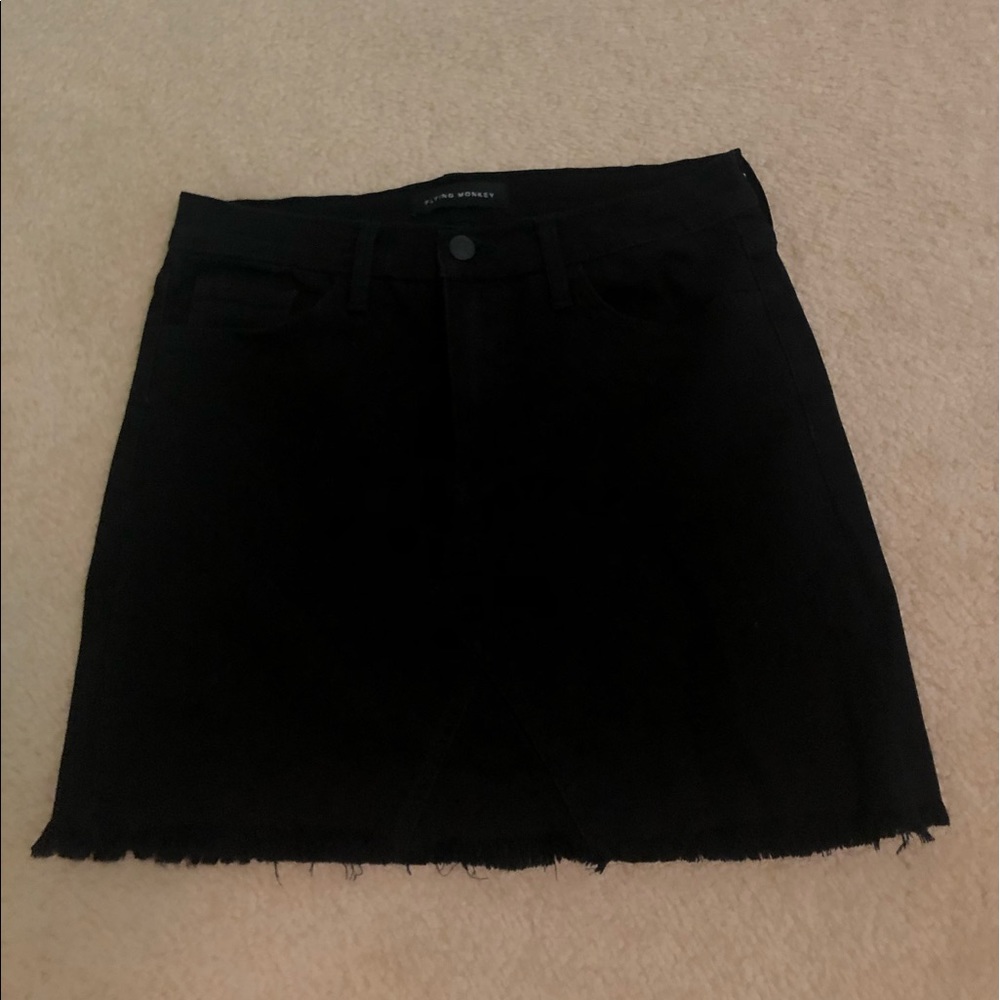Black Jean Skirt
